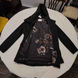 Rebecca Minkoff Black Jacket with Floral Interior